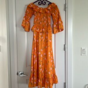 Orange summer dress